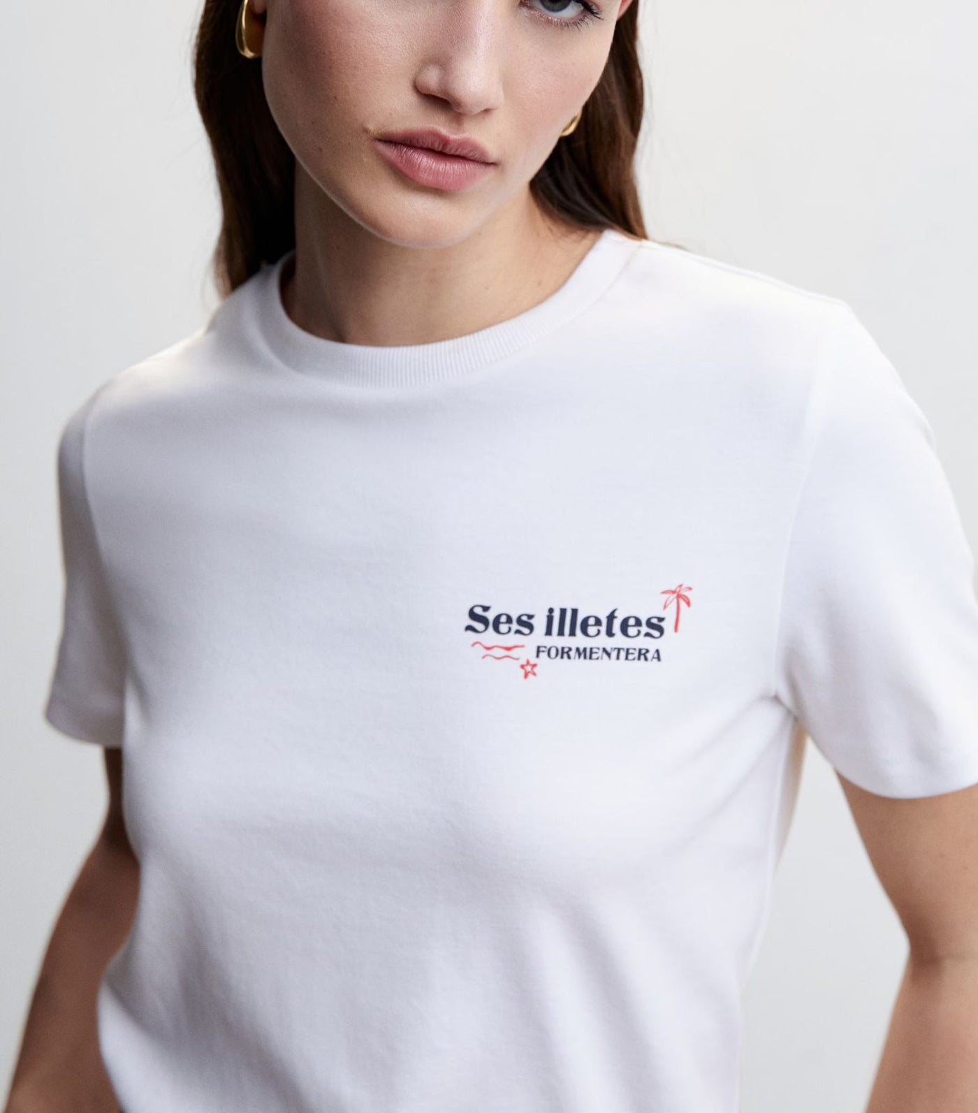 MNG - Camiseta estampada algodón