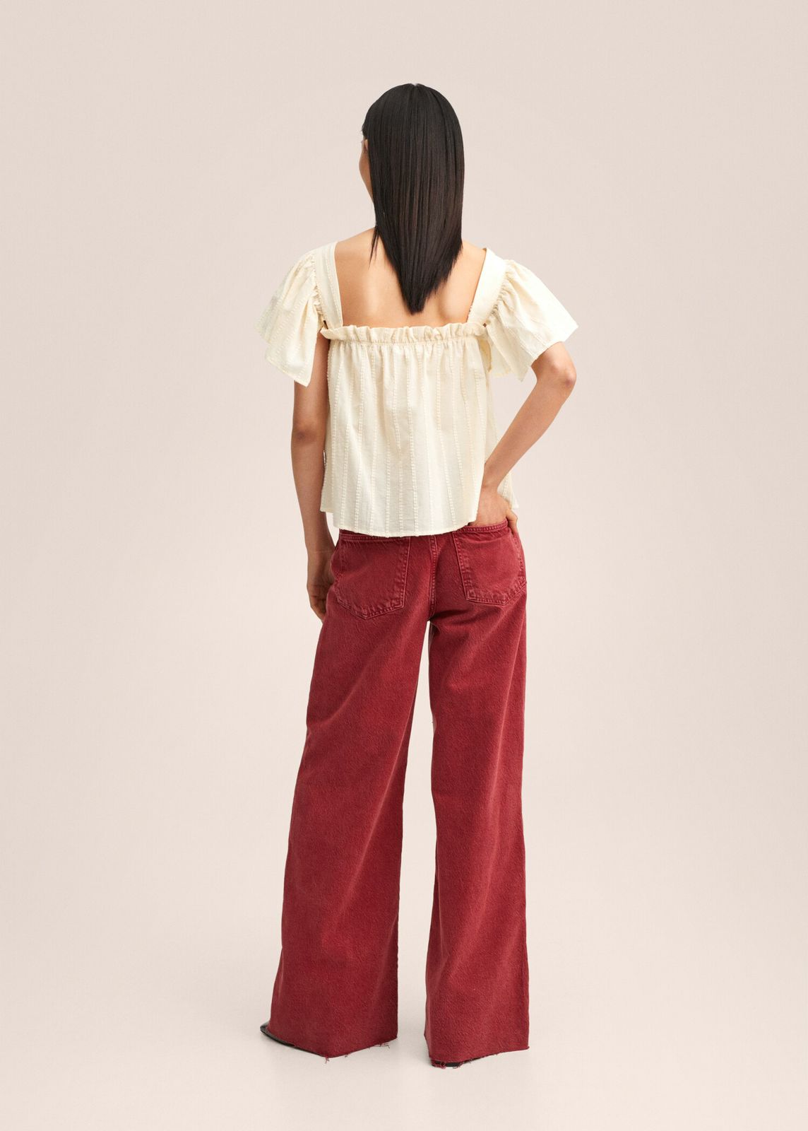 MNG - Blusa 100% algodón