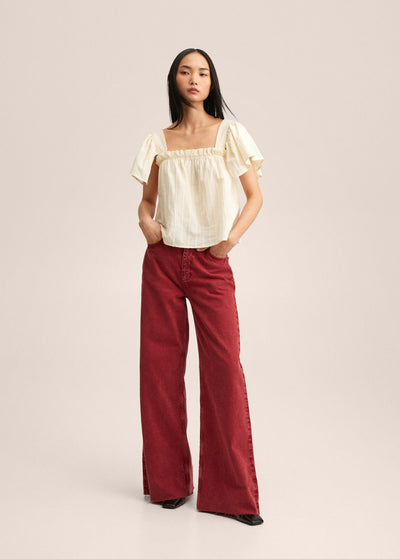 MNG - Blusa 100% algodón