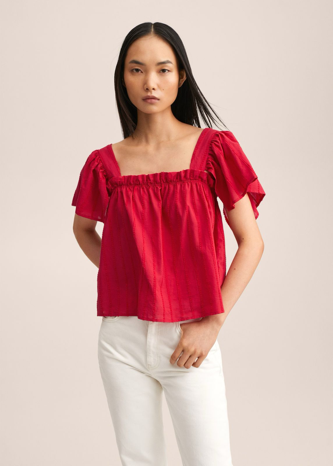 MNG - Blusa 100% algodón