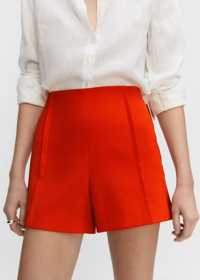 MNG - Shorts rectos tiro alto
