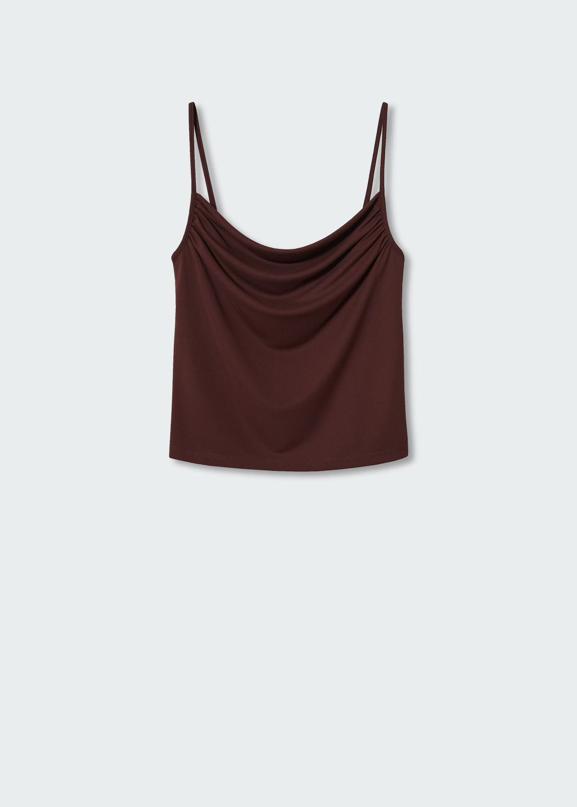 MNG- Top escote drapeado
