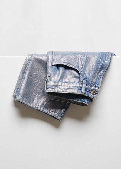 MNG - Jeans rectos foil