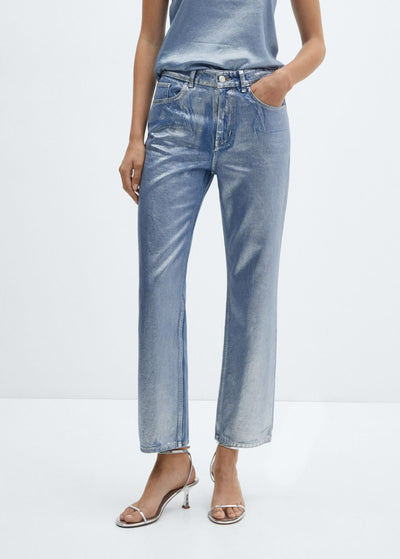 MNG - Jeans rectos foil