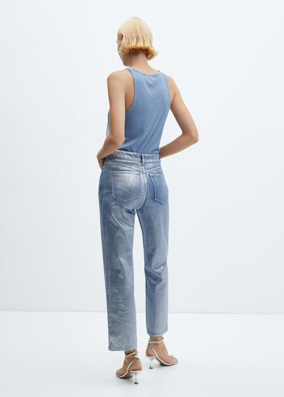 MNG - Jeans rectos foil