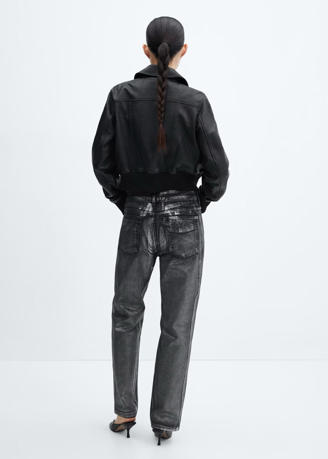 MNG- Jeans rectos foil