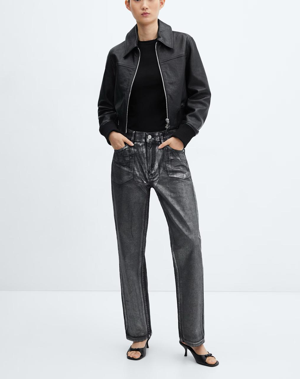 MNG- Jeans rectos foil