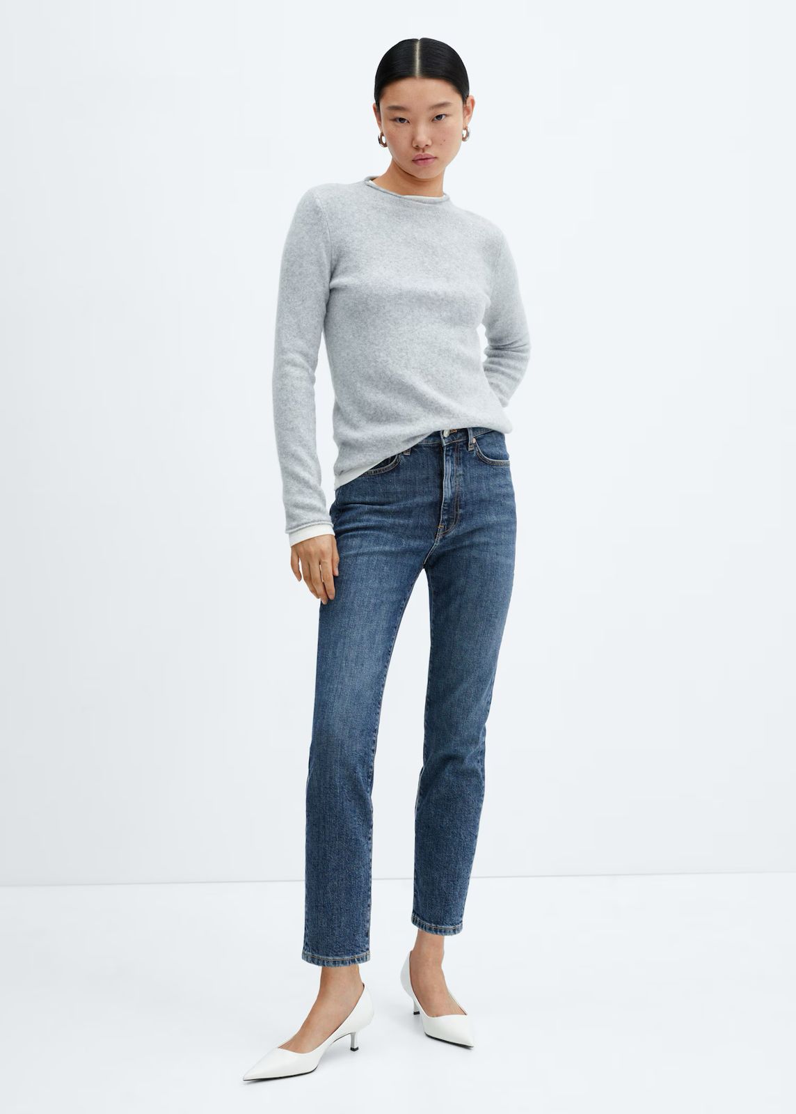 MNG- Jeans Claudia slim crop