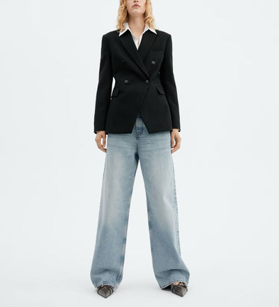 MNG - Jeans wideleg tiro medio