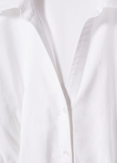 MNG - Vestido camisero bordado suizo