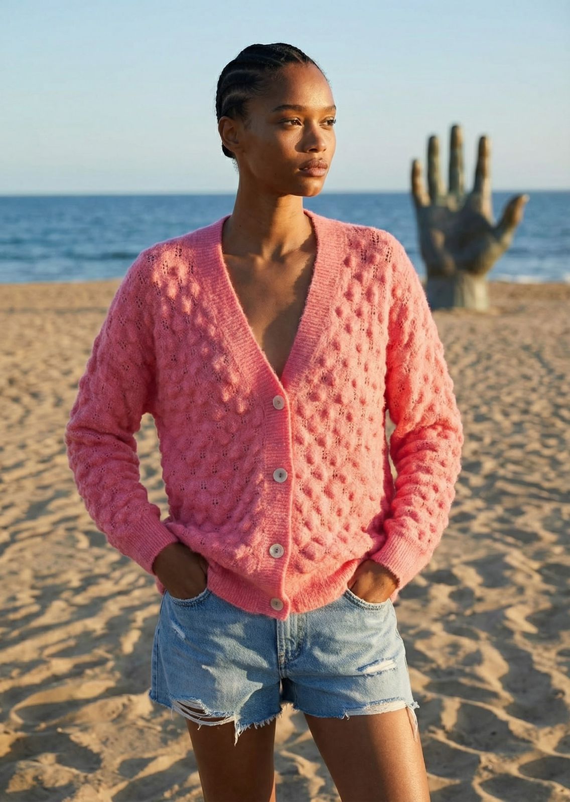 MNG - Cárdigan botones oversize