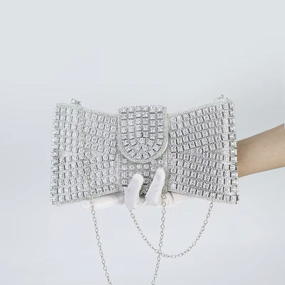 Essentials -  Clutch Brillantes Plata