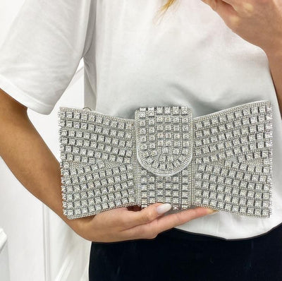 Essentials -  Clutch Brillantes Plata