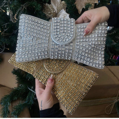 Essentials -  Clutch Brillantes Dorado