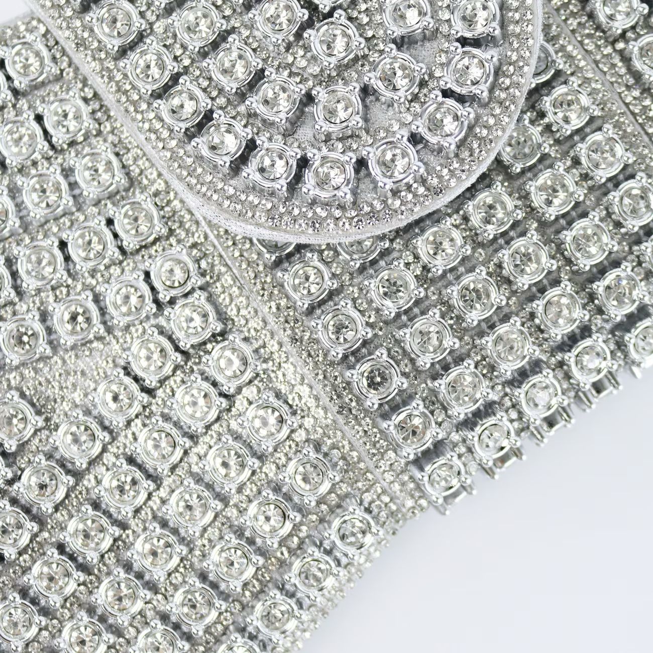 Essentials -  Clutch Brillantes Plata