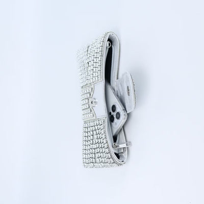 Essentials -  Clutch Brillantes Plata