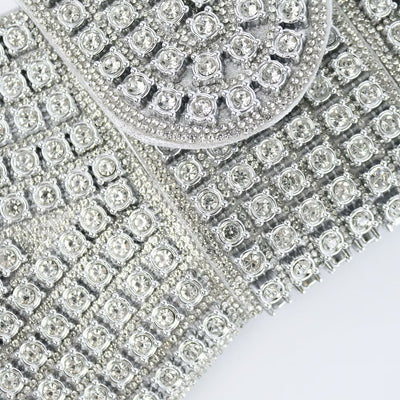 Essentials -  Clutch Brillantes Plata