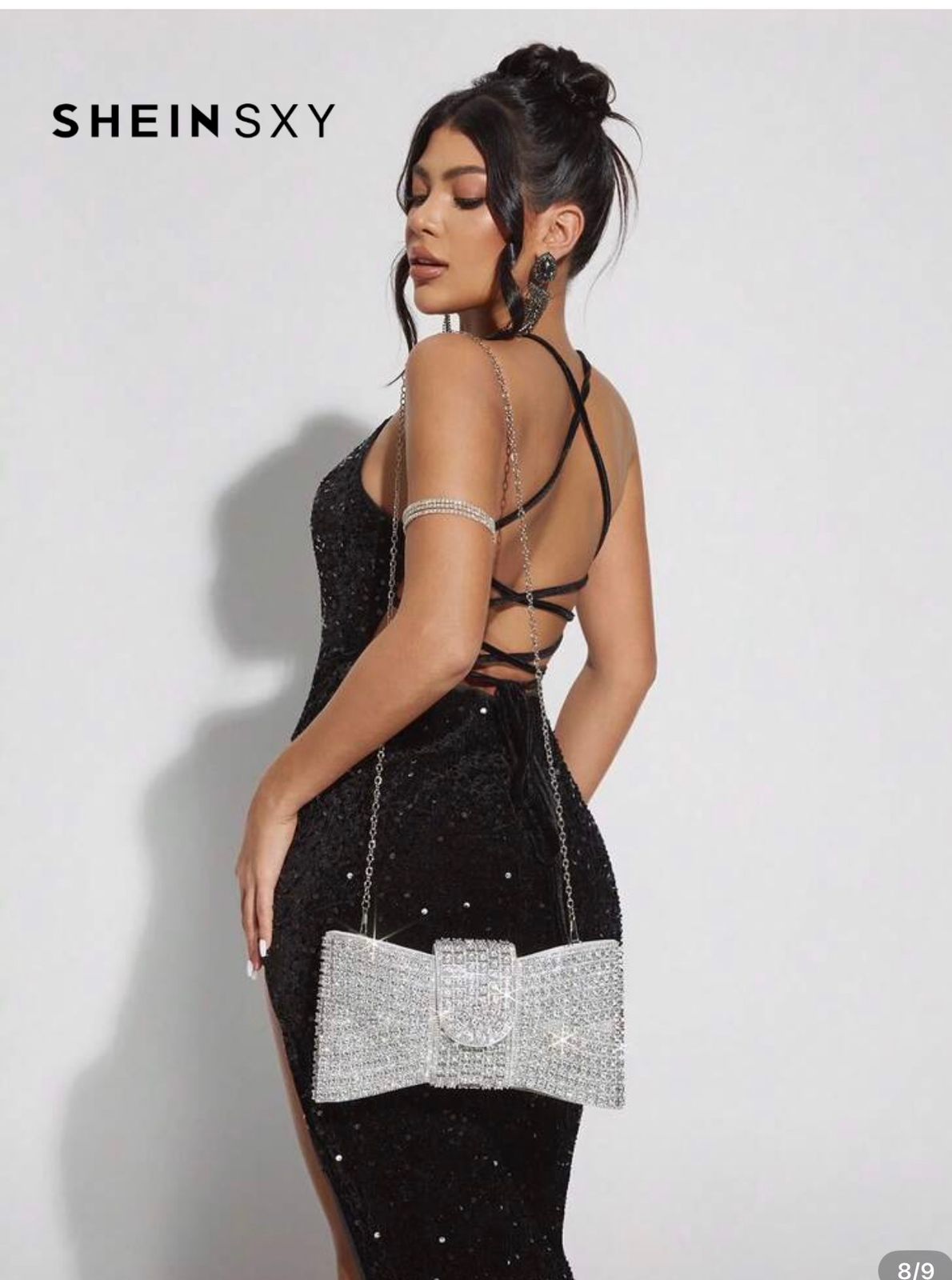 Essentials -  Clutch Brillantes Plata