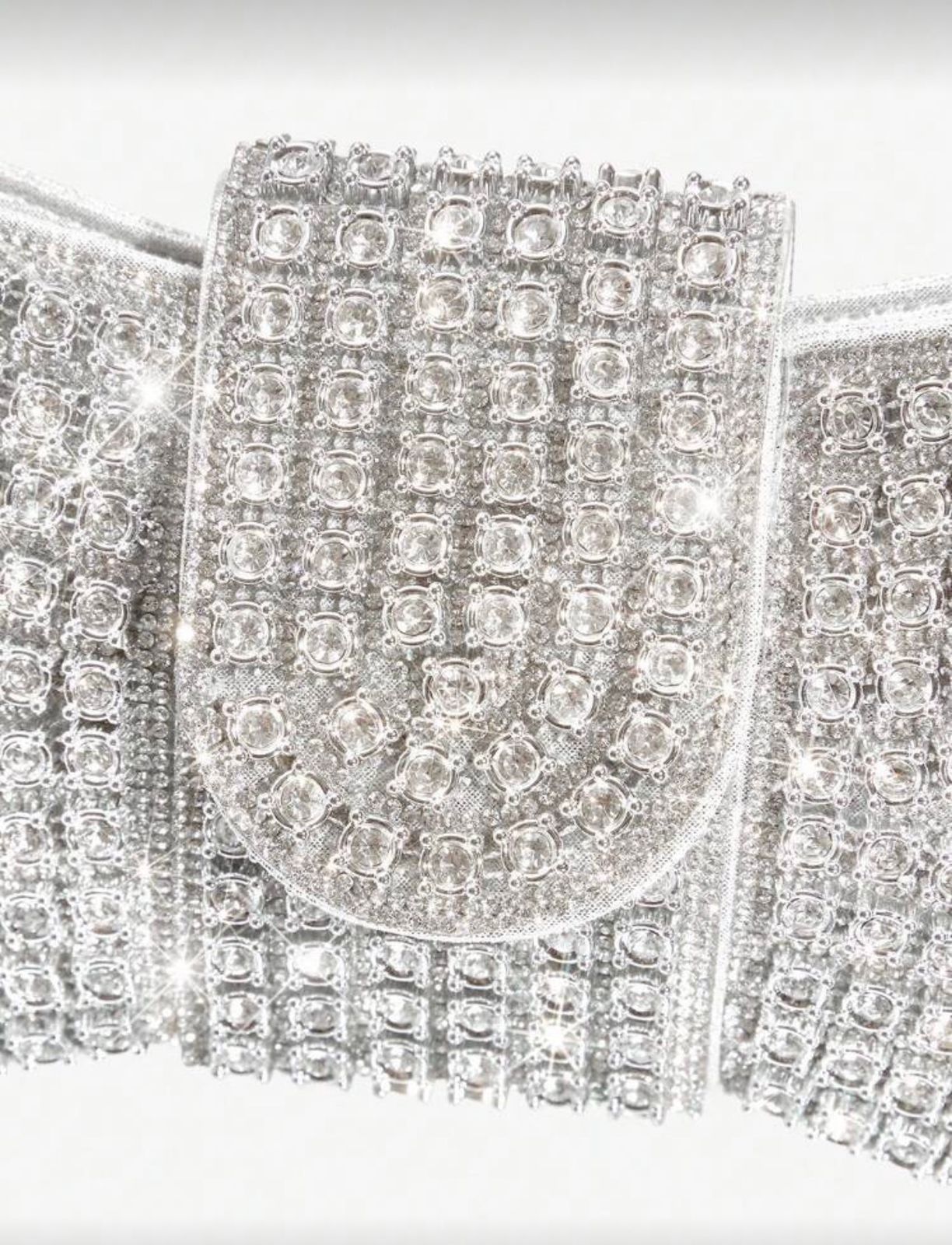 Essentials -  Clutch Brillantes Plata