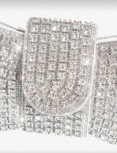 Essentials -  Clutch Brillantes Plata