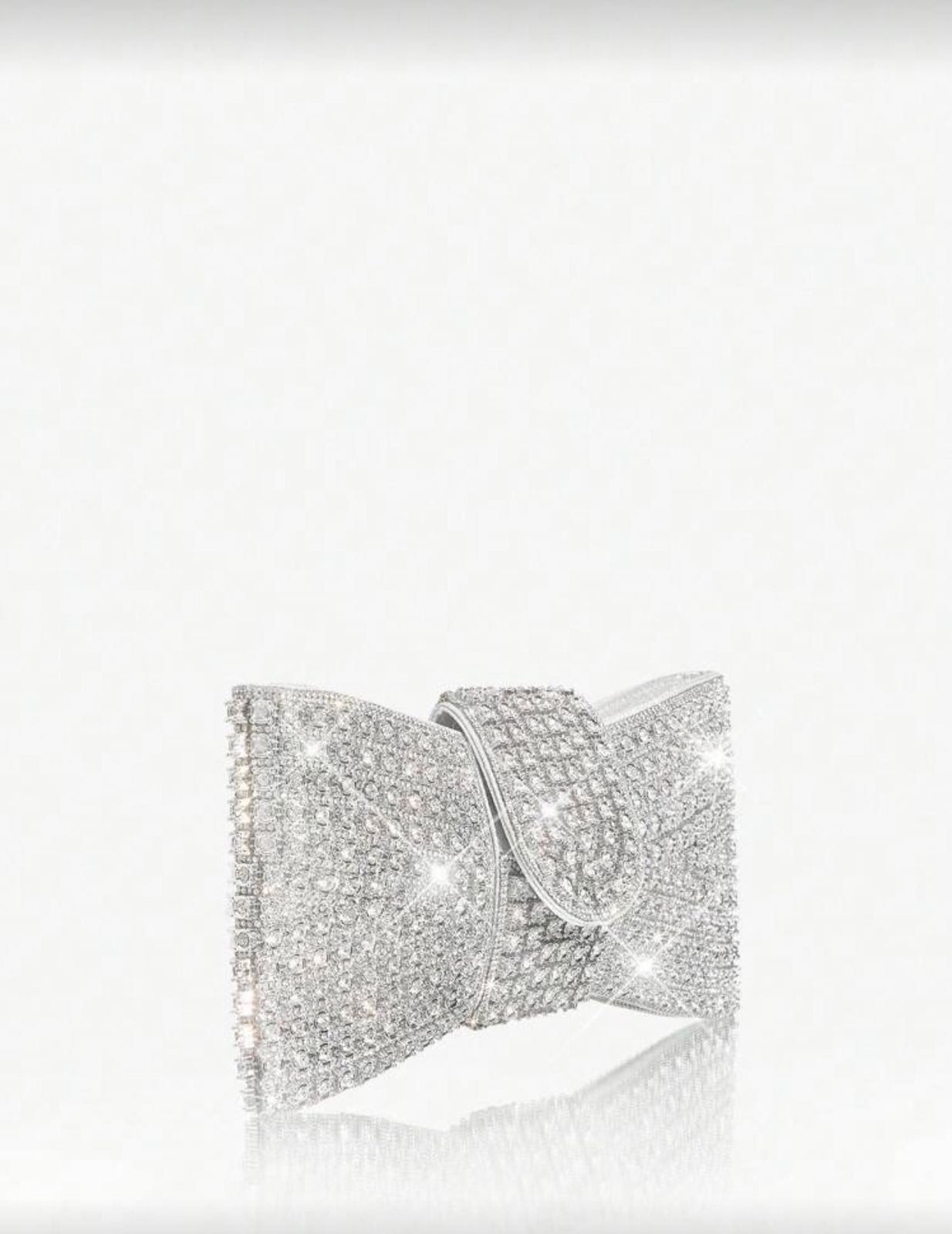 Essentials -  Clutch Brillantes Plata