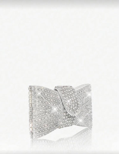 Essentials -  Clutch Brillantes Plata