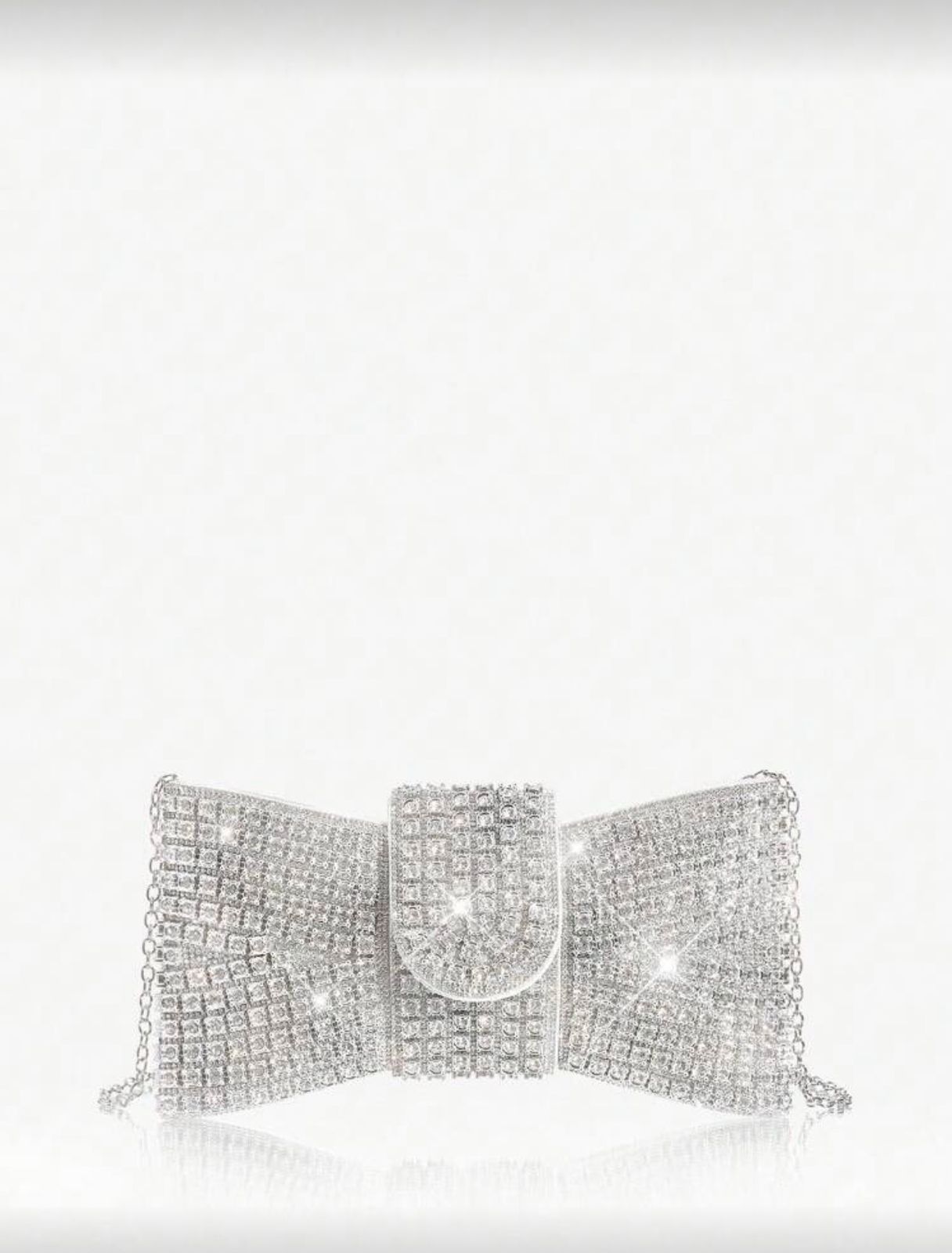 Essentials -  Clutch Brillantes Plata