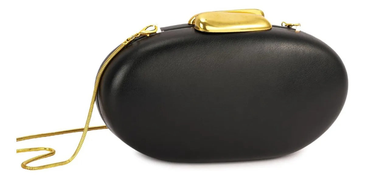 essentials - Clutch ecoccuero negro