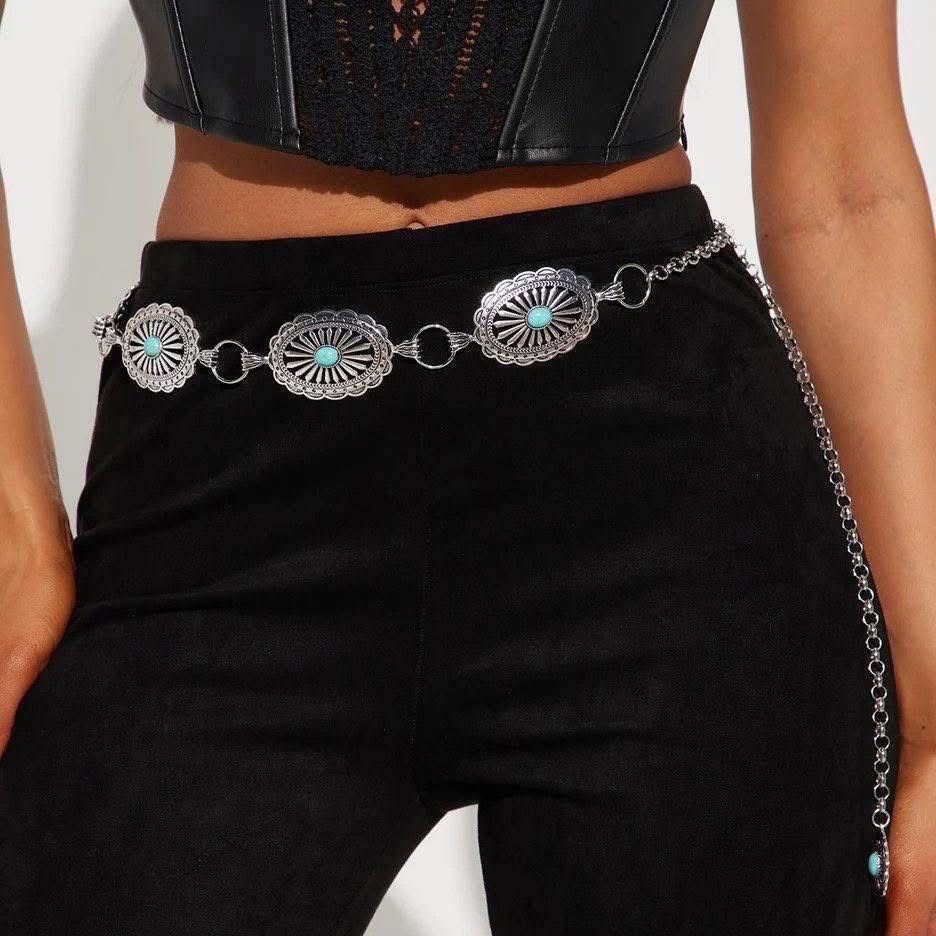 Unico - Cinturon Vintage Turquesa