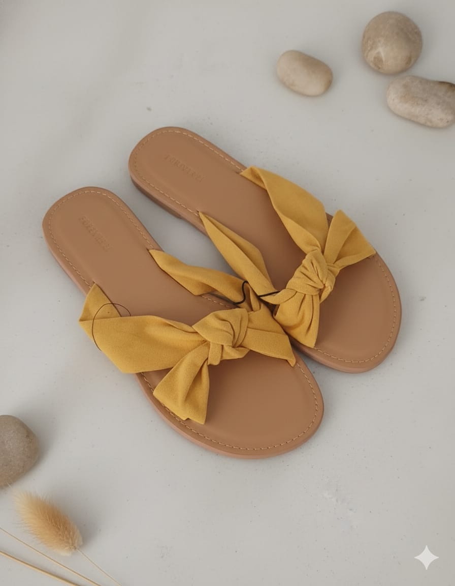 Forever 21 - Sandalias Bow Liso