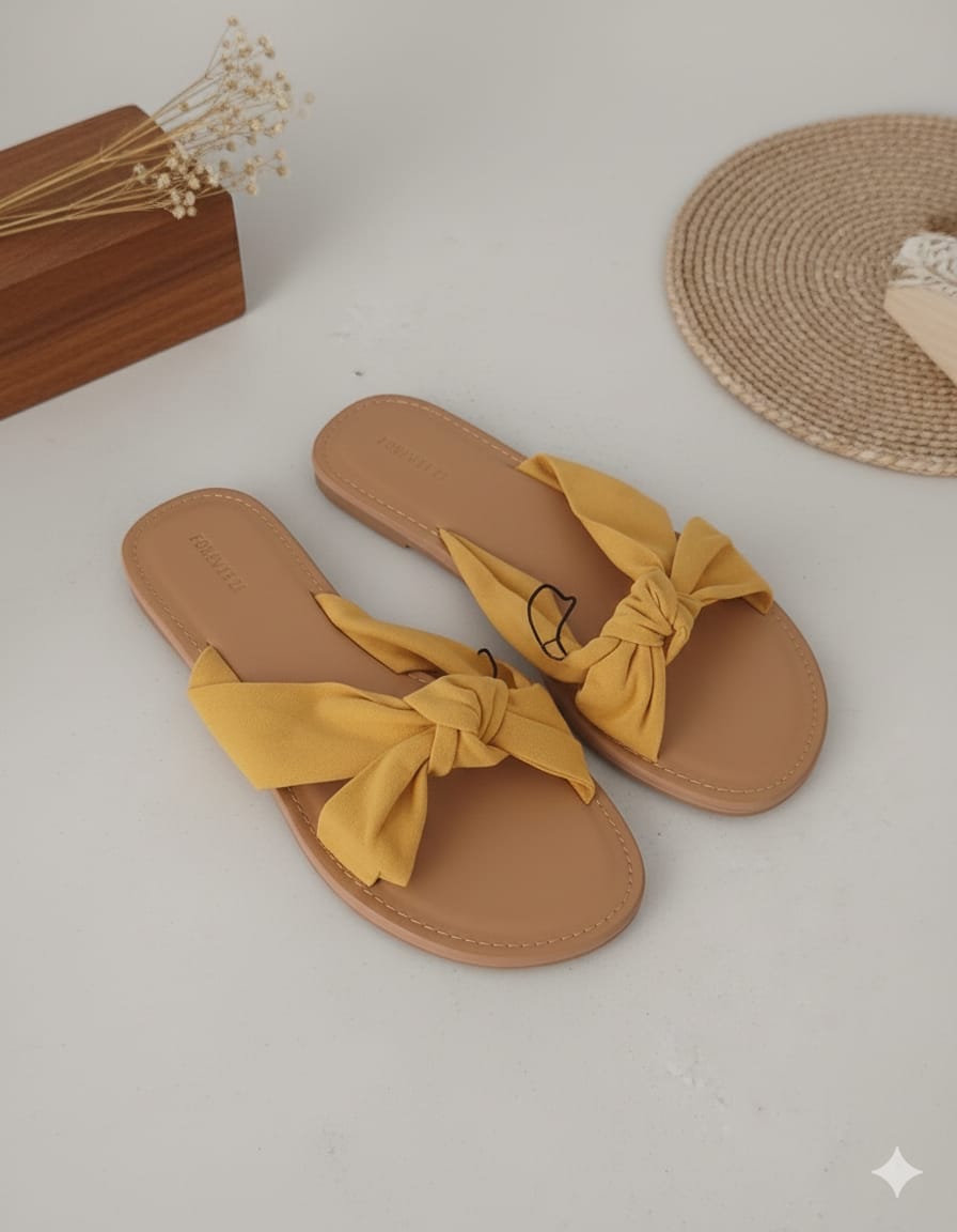 Forever 21 - Sandalias Bow Liso