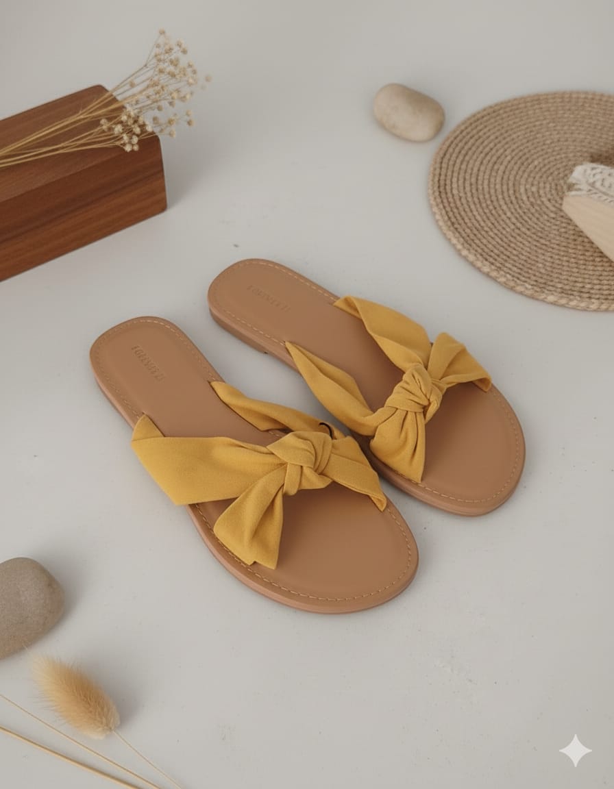 Forever 21 - Sandalias Bow Liso