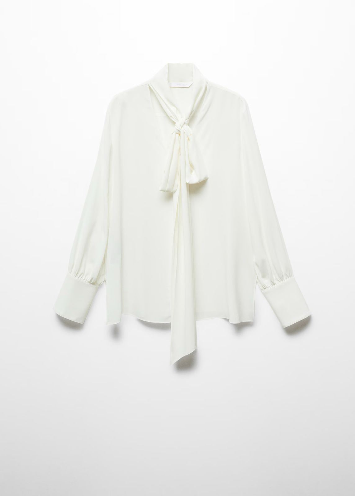 MNG - Blusa lazo cuello