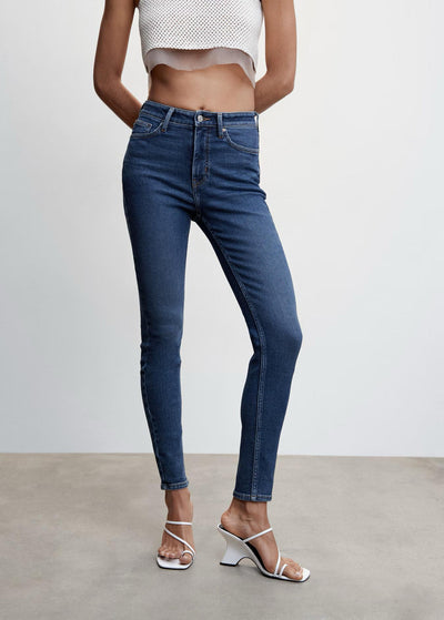 MNG- Jeans skinny tiro alto