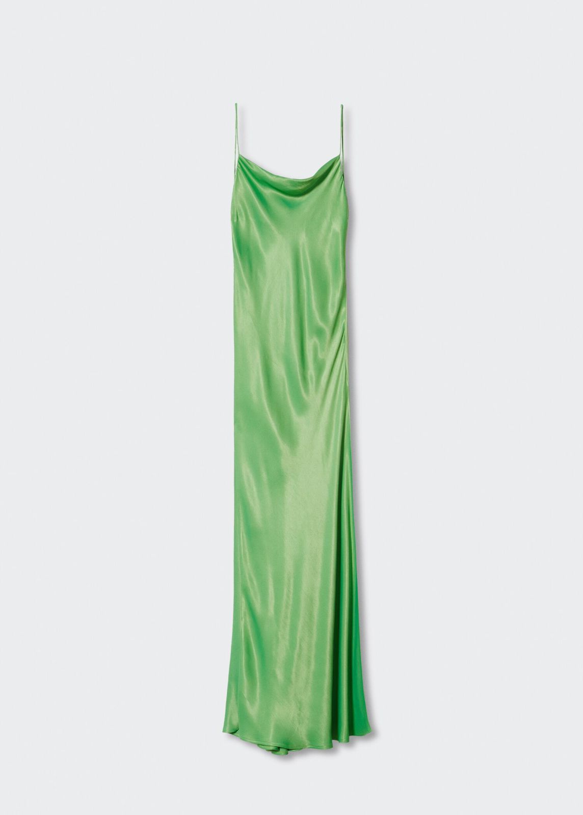 MNG - Vestido lencero satinado