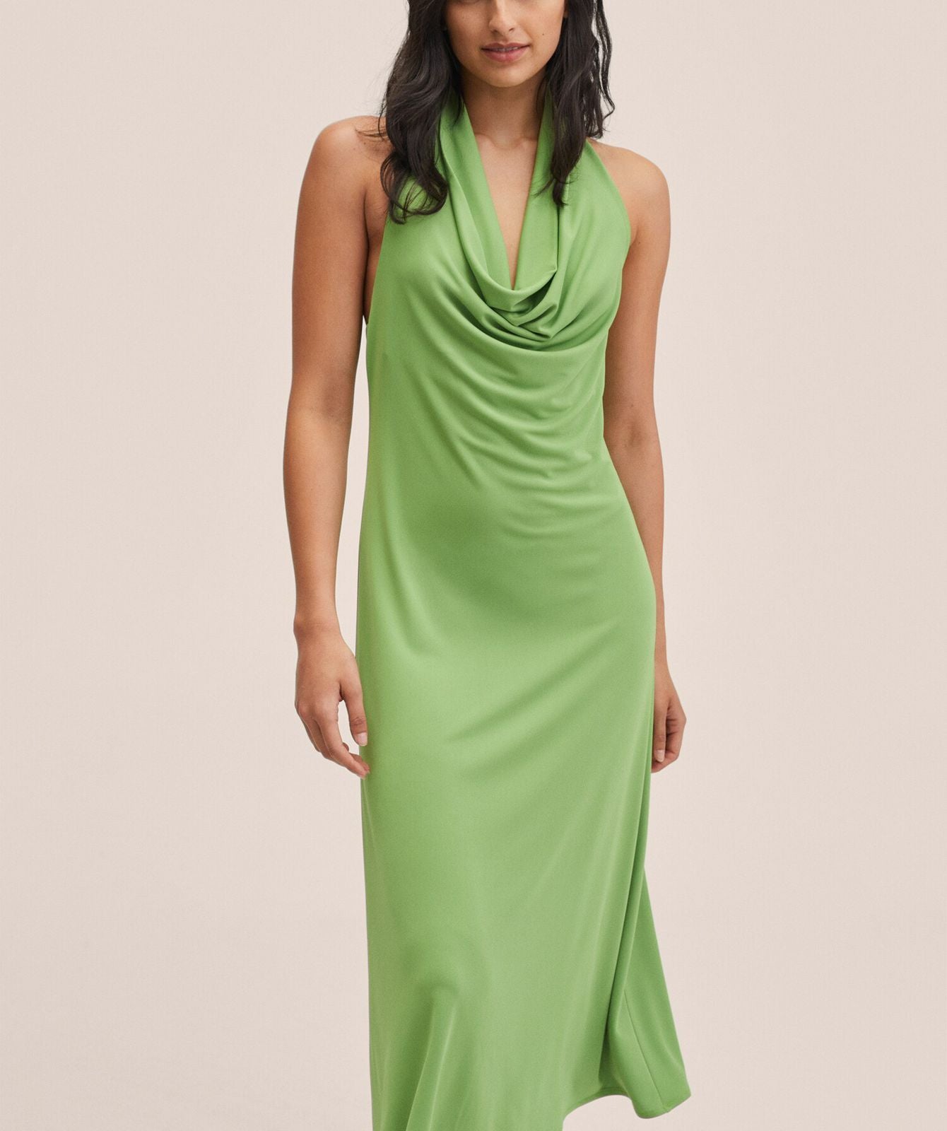 MNG - Vestido cuello halter