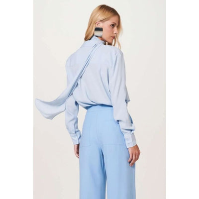 MNG - Blusa fluida lazo