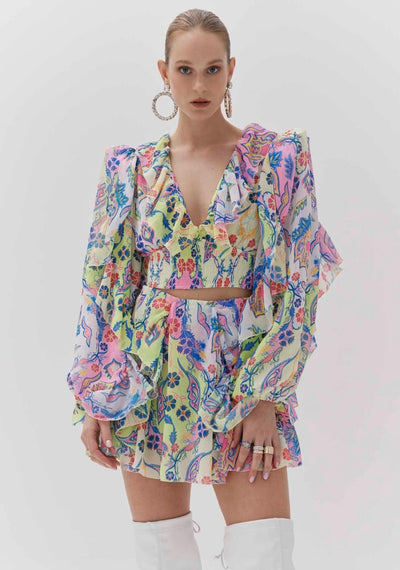 CINNTRE - Amarante - Top Estampado