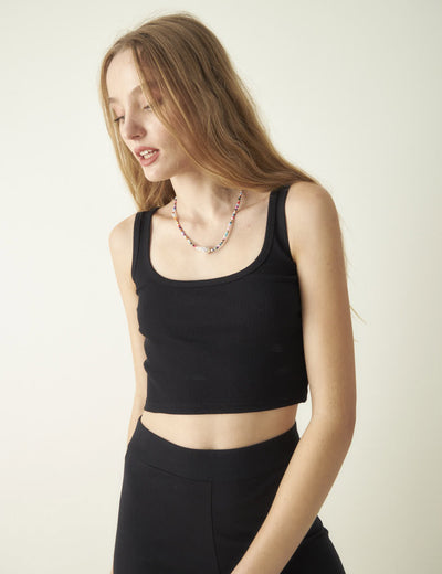 Rotunda - CropTop Bare Black