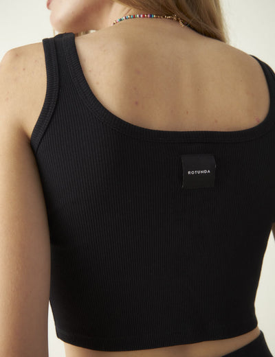 Rotunda - CropTop Bare Black