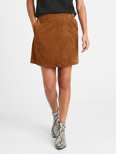 Banana Republic - Wrap Mini Vegan Suede
