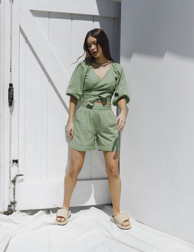 Rotunda - Blusa Basin Green