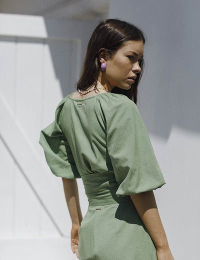 Rotunda - Blusa Basin Green