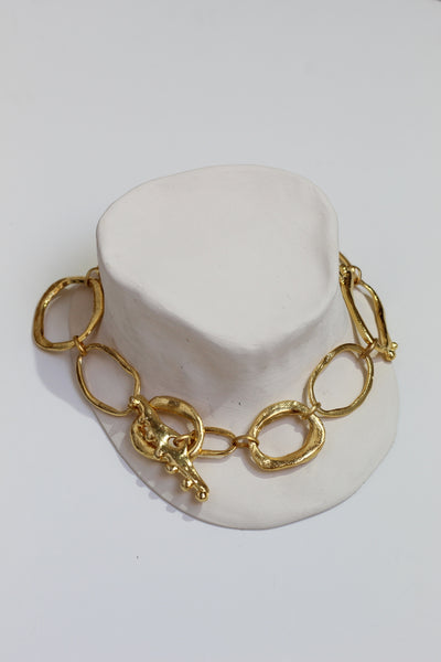 Project-White -  Mechi Garay Collar Nacata Dorado