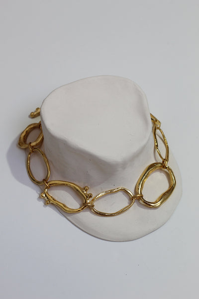 Project-White -  Mechi Garay Collar Nacata Dorado