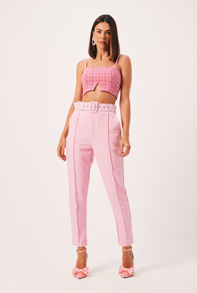 Mia Bakana - Pantalon con Cinturon forrado