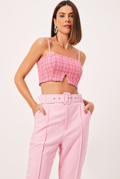 Mia Bakana - Pantalon con Cinturon forrado