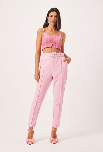 Mia Bakana - Pantalon con Cinturon forrado