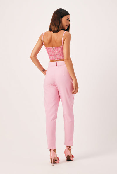 Mia Bakana - Pantalon con Cinturon forrado