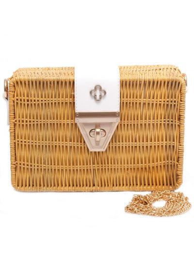 Capodarte -  Clutch Capodarte De Mimbre Natural